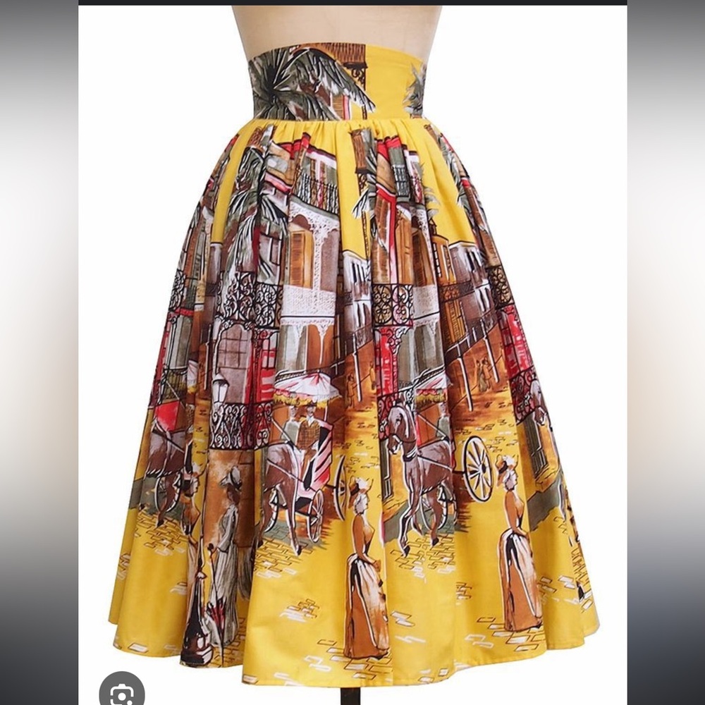 Trashy Diva French Quarter print gathered skirt 14